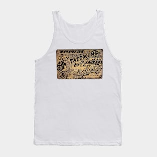 Vintage tattoo business card Tank Top